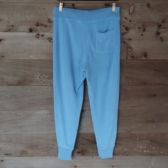 Aerie Fuzzy Blue Drawstring Jogger Pants Small - Picture 2 of 3